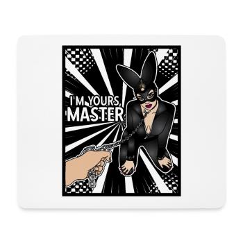 EROTIC GIRL SEXY SUBMISSION BONDAGE MASTER - Mouse Pad (horizontal) - white - Front