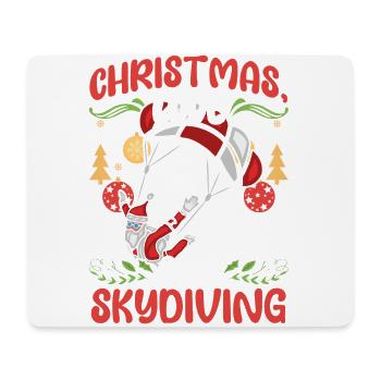 Skydive Skydive Christmas Love and Skydiving - Mouse Pad (horizontal) - white - Front