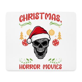 Horror Movie Cinema Santa Christmas Love Horror - Mouse Pad (horizontal) - white - Front