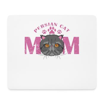 Chat persan Maman Race d’animal de compagnie Chat domestique - Tapis de souris (format paysage) - blanc - Devant