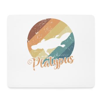 Ornithorynque ornithorynque Australie Outback - Tapis de souris (format paysage) - blanc - Devant