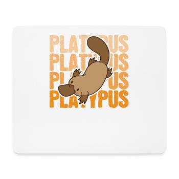 Ornithorynque de l’Outback Platypus Australie - Tapis de souris (format paysage) - blanc - Devant