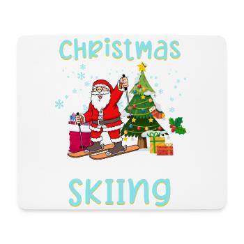 Ski holiday skiers Christmas Love skiing - Mouse Pad (horizontal) - white - Front