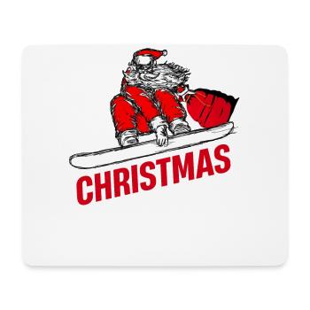 Boarder Snowboarder Weihnachten Liebe Snowbaord - Mousepad (Querformat) - Weiß - Vorne