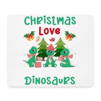 Dino Junge Boy Kinder Weihnachen Liebe Dinosaurier - Mousepad (Querformat) - Weiß - Vorne