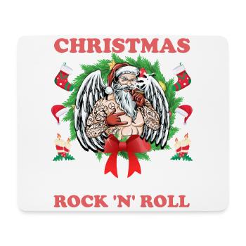 Heavy Hard Metal Christmas, Love Rock 'n' Roll - Mouse Pad (horizontal) - white - Front