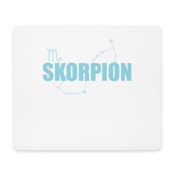 Signe du zodiaque Scorpion Constellation du Scorpion - Tapis de souris (format paysage) - blanc - Devant