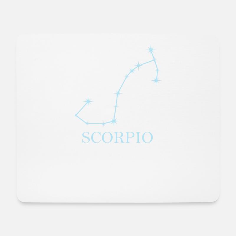 Sternkonstellation Sternzeichen Skorpion - Mousepad (Querformat) - Weiß
