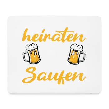 Poltern JGA Mann Bräutigam Junggesellenabschied - Mousepad (Querformat) - Weiß - Vorne