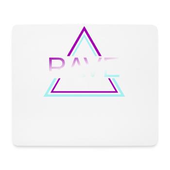 Rave Techno House Party EDM Festival Goa Electro - Mousepad (Querformat) - Weiß - Vorne