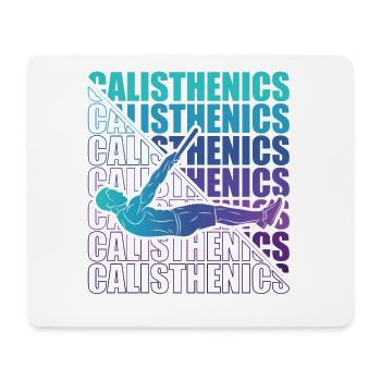Calisthenics Street Workout Gymnastics Fitness - Mouse Pad (horizontal) - white - Front