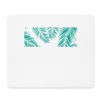Palm Leaves Tree Holiday Beach - Tapis de souris (format paysage) - blanc - Devant