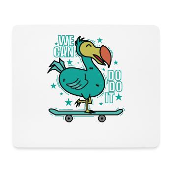 We can do it We can Dodo it Vogel Mauritius - Mousepad (Querformat) - Weiß - Vorne