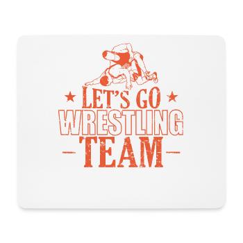 Let's go Wrestling Team Show-Kampf Stunt - Mousepad (Querformat) - Weiß - Vorne