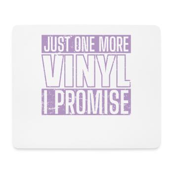 Just One More Vinyl I Promise Record - Mouse Pad (horizontal) - white - Front