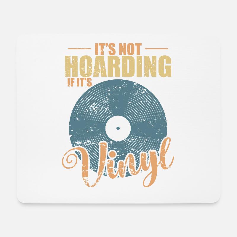 It's not Hoarding if it's Vinyl Schallplatte - Mousepad (Querformat) - Weiß