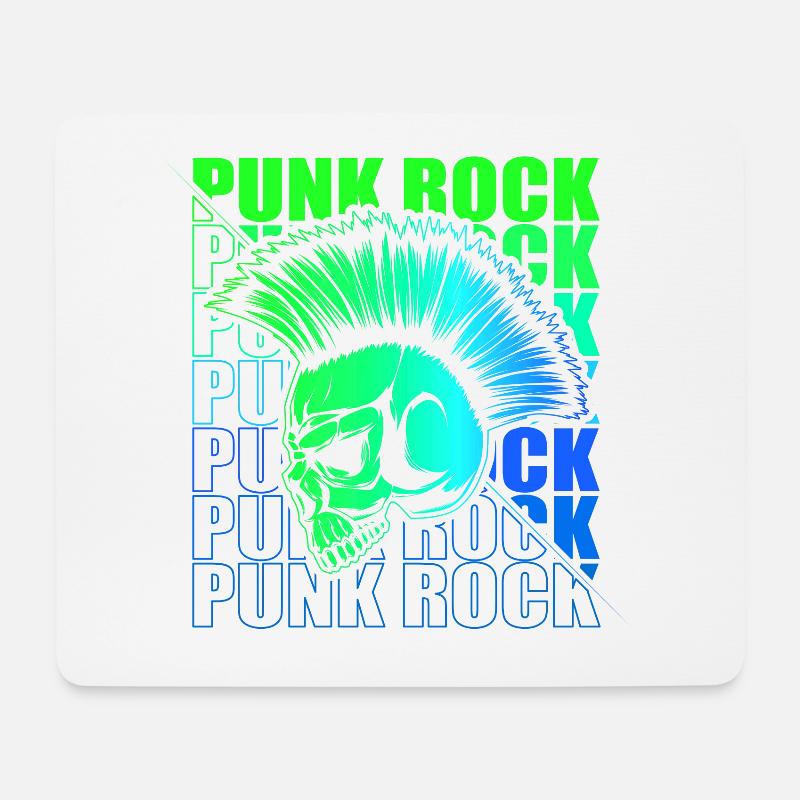 Punk Rock Pogo Anarchie Punks Punk Rocker Punk - Mousepad (Querformat) - Weiß