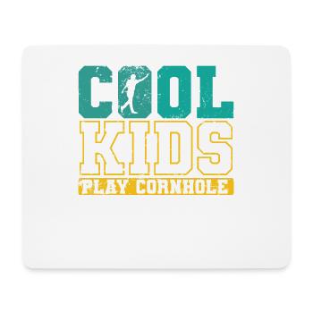 Cool Kids play Cornhole Freizeit Hobby - Mousepad (Querformat) - Weiß - Vorne