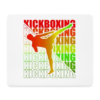 Kickboxer Martial Arts Kickboxing Kickboxen - Mousepad (Querformat) - Weiß - Vorne