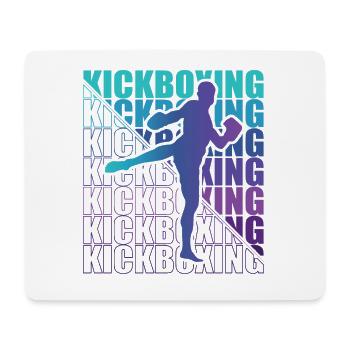 Kickboxer Martial Arts Kickboxing Kickboxen - Mousepad (Querformat) - Weiß - Vorne
