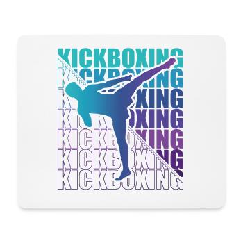 Kickboxer Martial Arts Kickboxing Kickboxen - Mousepad (Querformat) - Weiß - Vorne