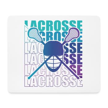 Lacrosse LAX Club Team Spieler Trainer Fans Coach - Mousepad (Querformat) - Weiß - Vorne