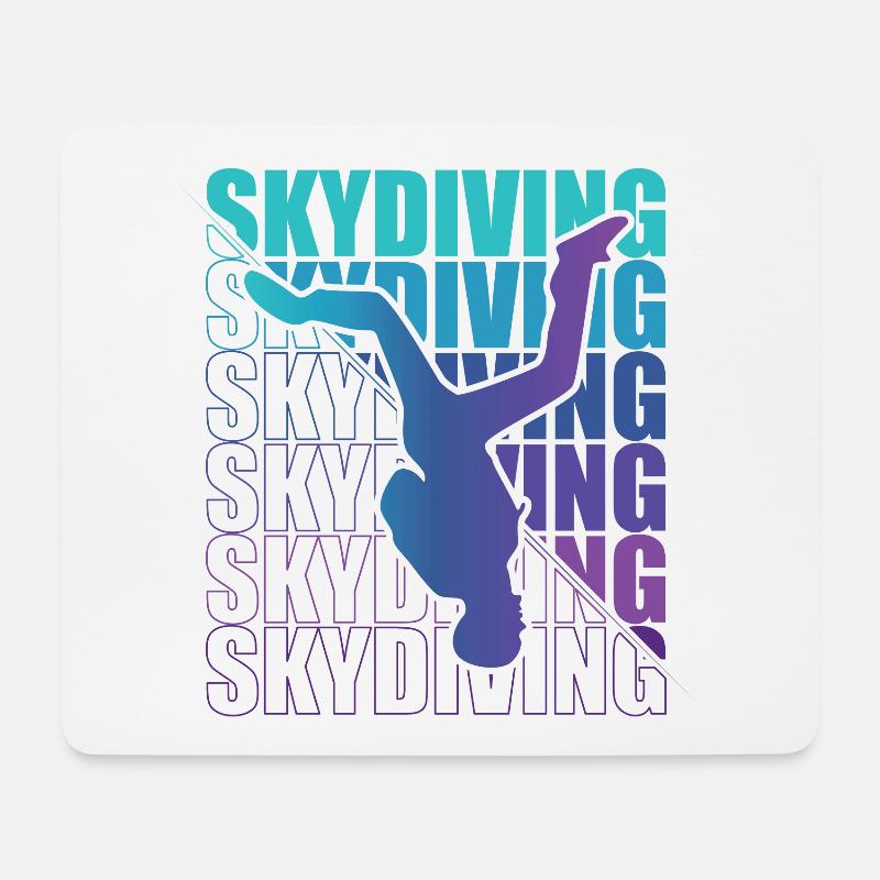Skydive Freefly Fallschirmspringer Shirt Skydiving - Mousepad (Querformat) - Weiß