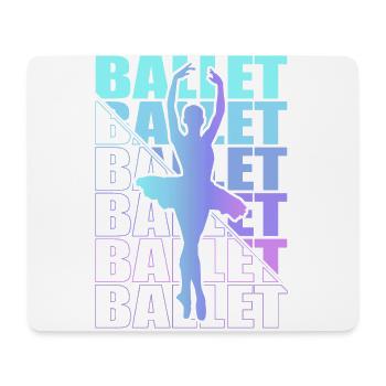 Ballet, Ballerine, Fille, Fille, Danse - Tapis de souris (format paysage) - blanc - Devant