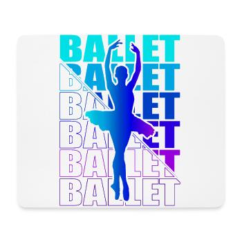 Ballet, Ballerine, Fille, Fille, Danse - Tapis de souris (format paysage) - blanc - Devant