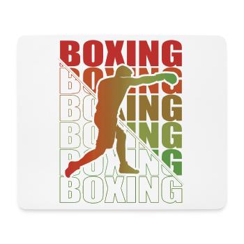 Boxen Martial Arts Boxing Box Club Boxer - Mouse Pad (horizontal) - white - Front