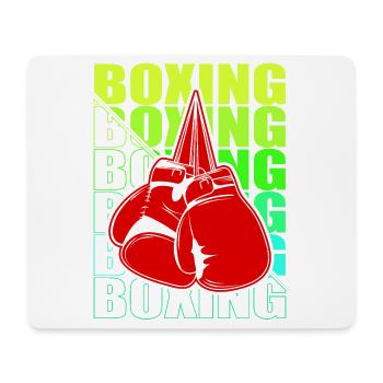 Boxen Martial Arts Boxing Box Club Boxer - Mouse Pad (horizontal) - white - Front