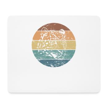 Leopard Portrait Big Cat Predator - Mouse Pad (horizontal) - white - Front