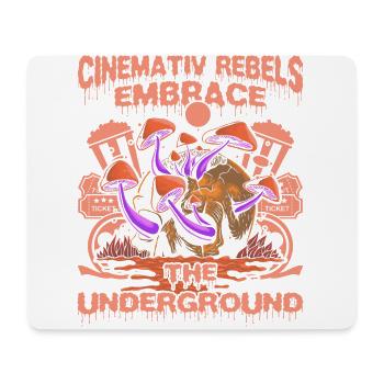 Film underground, Cinéma indépendant, Horreur - Tapis de souris (format paysage) - blanc - Devant