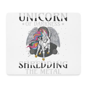 Goth Rock Satan Einhorn Festivals Death Metal - Mousepad (Querformat) - Weiß - Vorne