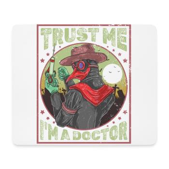 Horror Plague Doctor Film Festival Halloween Zombie - Mouse Pad (horizontal) - white - Front