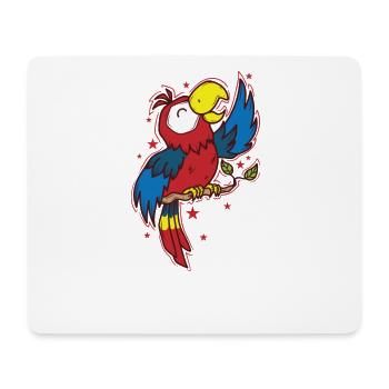 Perroquet, Chant, Animal, Oiseau - Tapis de souris (format paysage) - blanc - Devant