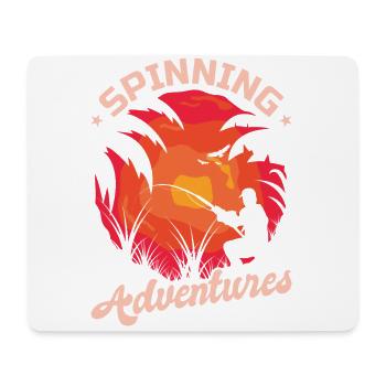 Fishing, Angler, Fisherman Fishing and Pike Fishing - Mouse Pad (horizontal) - white - Front