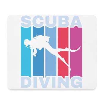 Scuba Diving, Scuba Diving, Holiday Sea Diver - Mouse Pad (horizontal) - white - Front