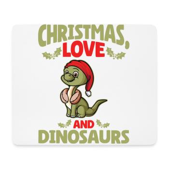 Dino Junge Boy Kinder Weihnachen Liebe Dinosaurier - Mousepad (Querformat) - Weiß - Vorne