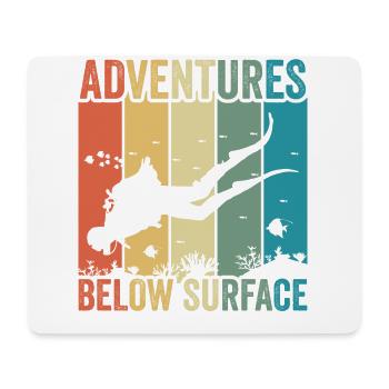 Scuba Diving, Scuba Diving, Holiday Sea Diver - Mouse Pad (horizontal) - white - Front
