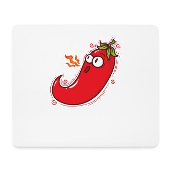 Piment Chaleur Épice Chaleur Degré de piquant - Tapis de souris (format paysage) - blanc - Devant