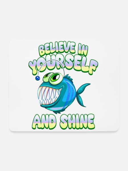 Be you! Selbstvertrauen, positiv Denken Motivation - Mousepad (Querformat) - Weiß