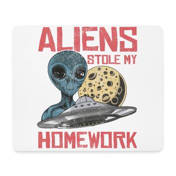 Alien, UFO, UAP, Space, Space Flying Object - Mouse Pad (horizontal) - white - Front