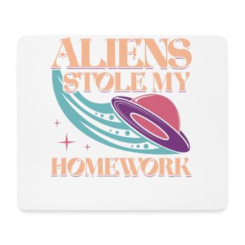 Alien, UFO, UAP, Space, Space Flying Object - Mouse Pad (horizontal) - white - Front