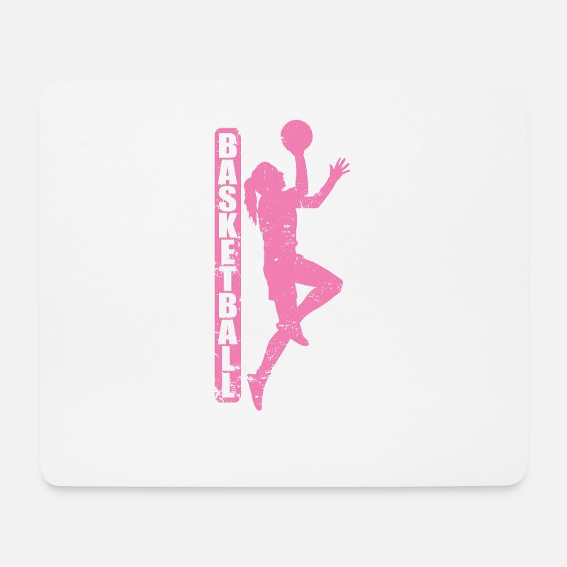 Frauen Basketball Mädchen Teamsport - Mousepad (Querformat) - Weiß