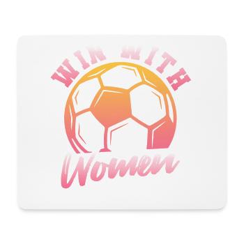 Women's Soccer, Women's Soccer, Women's Soccer - Mouse Pad (horizontal) - white - Front