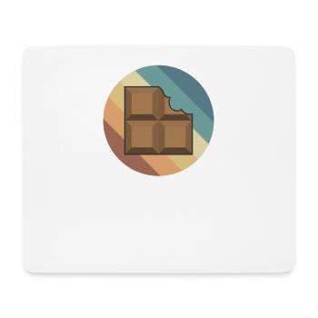 Barre Chocolat Bonbons Cacao - Tapis de souris (format paysage) - blanc - Devant
