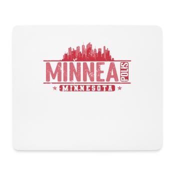 Minneapolis Stadt im Bundesstaat Minnesota - Mousepad (Querformat) - Weiß - Vorne