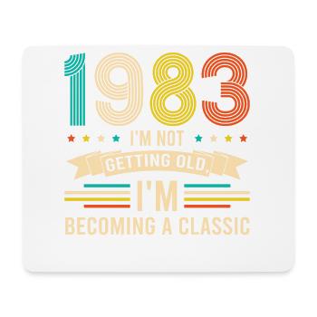 Vintage « Limited Edition » Vintage 1983 anniversaire - Tapis de souris (format paysage) - blanc - Devant