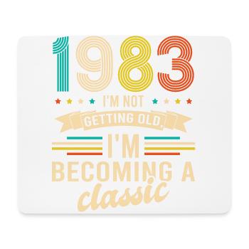 Vintage « Limited Edition » Vintage 1983 anniversaire - Tapis de souris (format paysage) - blanc - Devant